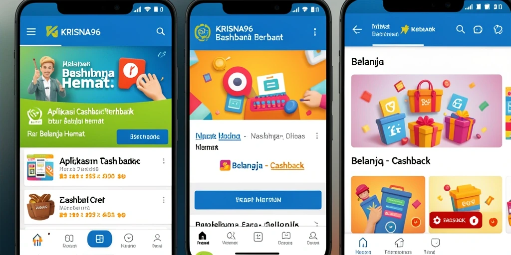 Tampilan antarmuka KRISNA96 yang sederhana dan menarik untuk pengguna.