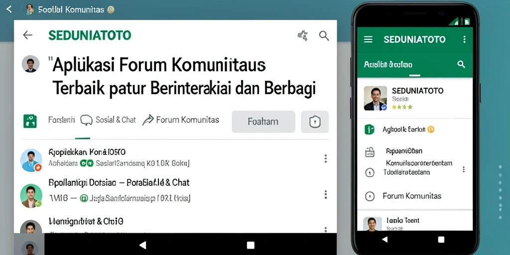 Antarmuka utama SEDUNIATOTO menampilkan forum komunitas yang aktif dan interaktif.